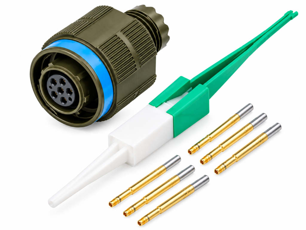 D38999/26WA35SA MIL-DTL-38999 Series III Straight Plug Connector